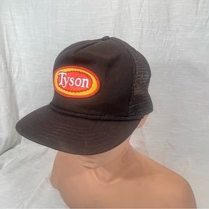 Vtg Tyson Trucker Hat SnapBack Cap